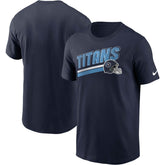 Tennessee Titans Essential Blitz Lockup T-Shirt - Navy cheap