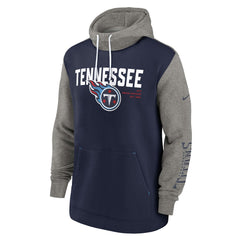 Tennessee Titans Fashion Color Block Pullover Hoodie - Navy cheap