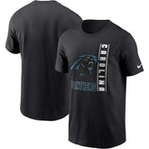 Carolina Panthers Lockup Essential T-Shirt - Black outlet
