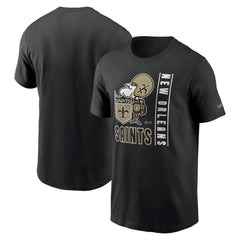 New Orleans Saints Lockup Essential T-Shirt - Black online