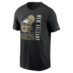 New Orleans Saints Lockup Essential T-Shirt - Black online