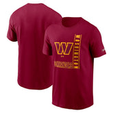 Washington Commanders Lockup Essential T-Shirt - Burgundy for sale
