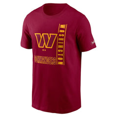 Washington Commanders Lockup Essential T-Shirt - Burgundy for sale