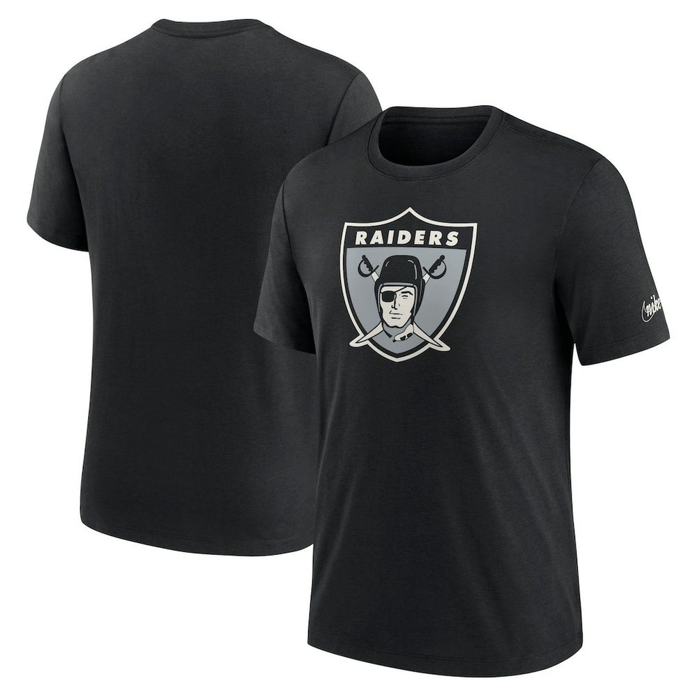 Las Vegas Raiders Rewind Logo Tri-Blend T-Shirt - Black sale