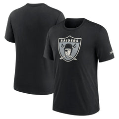 Las Vegas Raiders Rewind Logo Tri-Blend T-Shirt - Black sale