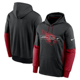 Arizona Cardinals Color Block Fleece Performance Pullover Hoodie - Black for sale
