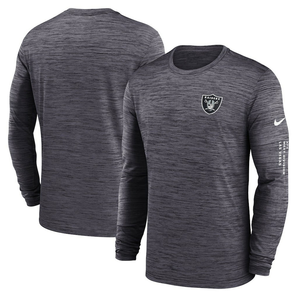 Las Vegas Raiders Velocity Long Sleeve T-Shirt - Black sale