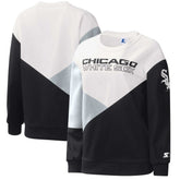 Chicago White Sox Starter Women's Shutout Pullover Sweatshirt White/Black