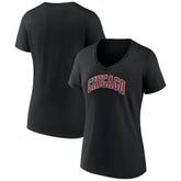 Chicago Bulls Women's Alternate Logo V-Neck T-Shirt sale - Black discount