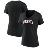Houston Rockets Women's Alternate Logo V-Neck T-Shirt - Black discount