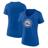 Philadelphia 76ers Women's Alternate Logo V-Neck T-Shirt - Royal shop