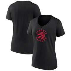 Toronto Raptors Women's Alternate Logo V-Neck T-Shirt - Black shop
