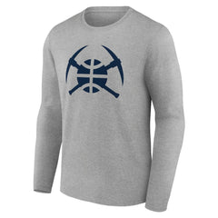 Denver Nuggets Alternate Logo Long Sleeve T-Shirt sale - Gray sale