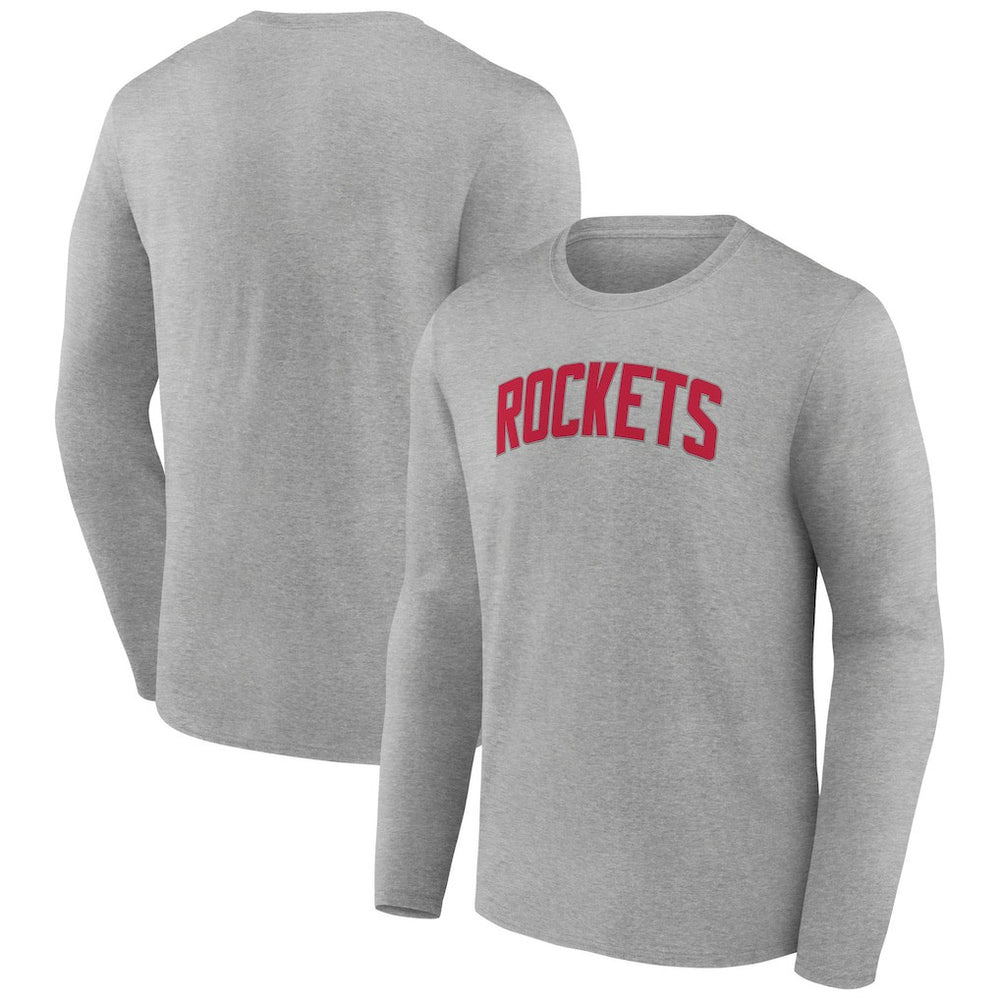 Houston Rockets Alternate Logo Long Sleeve T-Shirt - Gray cheap