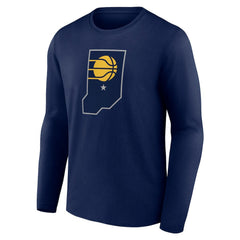 Indiana Pacers Alternate Logo Long Sleeve T-Shirt - Navy cheap