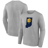 Indiana Pacers Alternate Logo Long Sleeve T-Shirt - Gray sale