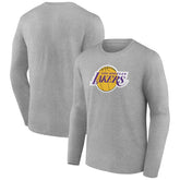 Los Angeles Lakers Alternate Logo Long Sleeve T-Shirt - Gray shop