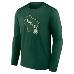Milwaukee Bucks Alternate Logo Long Sleeve T-Shirt - Green outlet