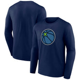Minnesota Timberwolves Alternate Logo Long Sleeve T-Shirt - Navy cheap