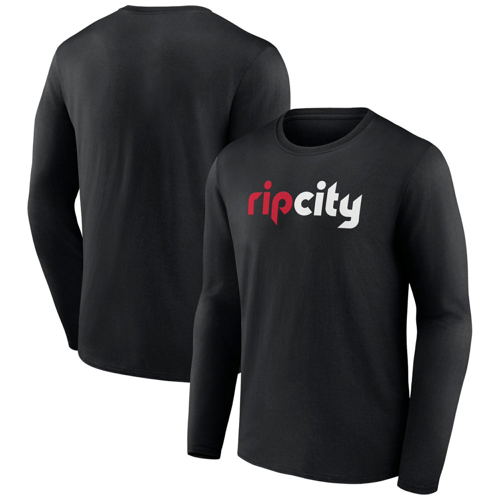 Portland Trail Blazers Alternate Logo Long Sleeve T-Shirt - Black for sale