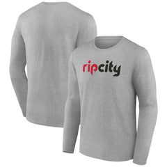 Portland Trail Blazers Alternate Logo Long Sleeve T-Shirt - Gray on sale