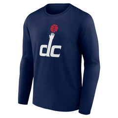 Washington Wizards Alternate Logo Long Sleeve T-Shirt - Navy discount