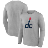 Washington Wizards Alternate Logo Long Sleeve T-Shirt - Gray outlet
