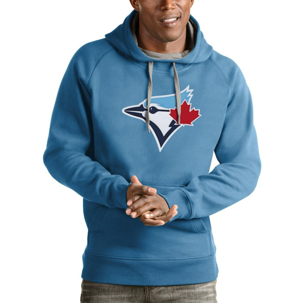 Toronto Blue Jays Antigua Victory Pullover Team Logo Hoodie Light Blue