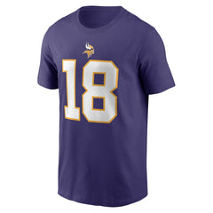Justin Jefferson Minnesota Vikings Classic Player Name & Number T-Shirt - Purple discount