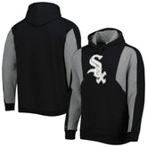 Chicago White Sox Colorblocked Fleece Pullover Hoodie Black/Gray