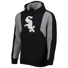 Chicago White Sox Colorblocked Fleece Pullover Hoodie Black/Gray