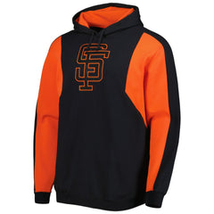 San Francisco Giants Colorblocked Fleece Pullover Hoodie Black/Orange