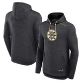 Boston Bruins Fanatics Authentic Pro Tech Pullover Hoodie - Heather Charcoal Hoodies