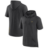 Anaheim Ducks Fanatics Authentic Pro Short Sleeve Pullover Hoodie - Heather Charcoal Hoodies