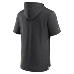 Anaheim Ducks Fanatics Authentic Pro Short Sleeve Pullover Hoodie - Heather Charcoal Hoodies