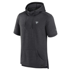 Pittsburgh Penguins Fanatics Authentic Pro Short Sleeve Pullover Hoodie - Heather Charcoal Hoodies