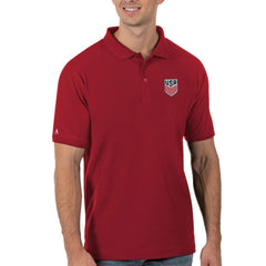 USMNT Antigua Legacy Pique Polo - Red discount