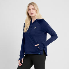 St. Louis Blues Fanatics Women's Authentic Pro Pullover Hoodie - Heather Navy Hoodies