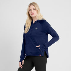 Montreal Canadiens Fanatics Women's Authentic Pro Pullover Hoodie - Heather Navy Hoodies