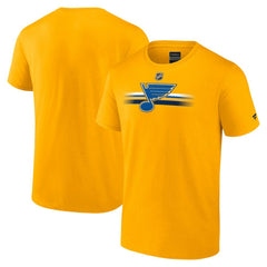St. Louis Blues Fanatics Authentic Pro Secondary T-Shirt - Gold T-shirts