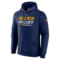 St. Louis Blues Fanatics Authentic Pro Pullover Hoodie - Navy Hoodies