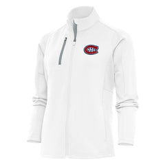 Montreal Canadiens Antigua Women's Team Logo Generation Full-Zip Jacket - White Jackets