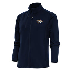 Nashville Predators Antigua Women's Team Logo Generation Full-Zip Jacket - Navy Jackets
