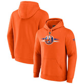 New York Islanders Fanatics Authentic Pro Secondary Pullover Hoodie - Orange Hoodies