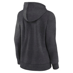 Vancouver Canucks Fanatics Women's Authentic Pro Core Secondary Fleece Pullover Hoodie - Heather Charcoal Hoodies