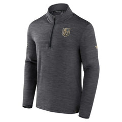 Vegas Golden Knights Fanatics Authentic Pro Quarter-Zip Pullover Top - Heather Charcoal Pullover