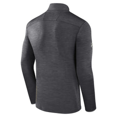 Vegas Golden Knights Fanatics Authentic Pro Quarter-Zip Pullover Top - Heather Charcoal Pullover