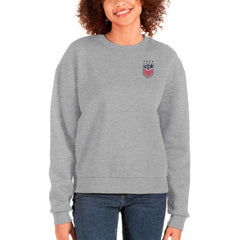 USWNT Antigua Women's Victory Crewneck Pullover Sweatshirt - Gray cheap