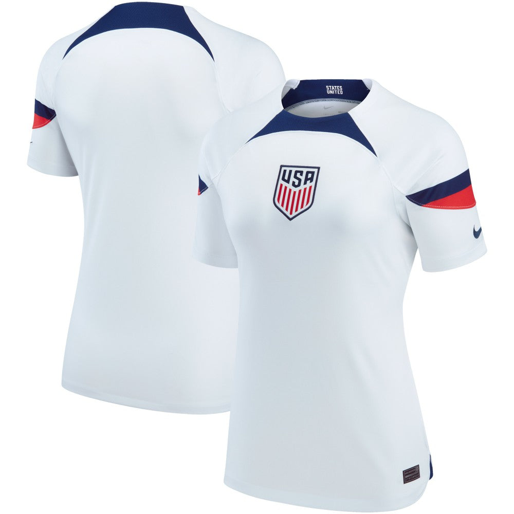 USMNT Women's 2022/23 Home Breathe Stadium Replica Blank Jersey - White shop