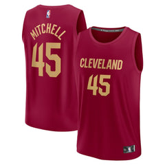Donovan Mitchell Cleveland Cavaliers Fast Break Replica Jersey sale - Icon Editi- Wine online